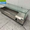 RVS Opzetvitrine Opzet koelvitrine saladière 5 x 1/4 GN 120 cm Horeca - Afbeelding 2