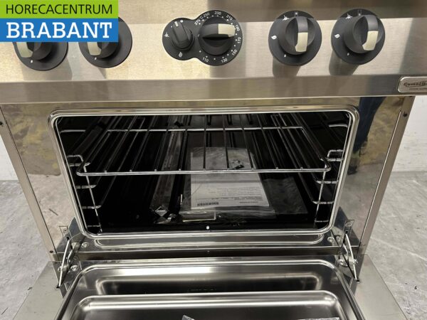 RVS Electrolux 4 pits Fornuis gasfornuis met gas oven 80 cm Horeca - Afbeelding 5