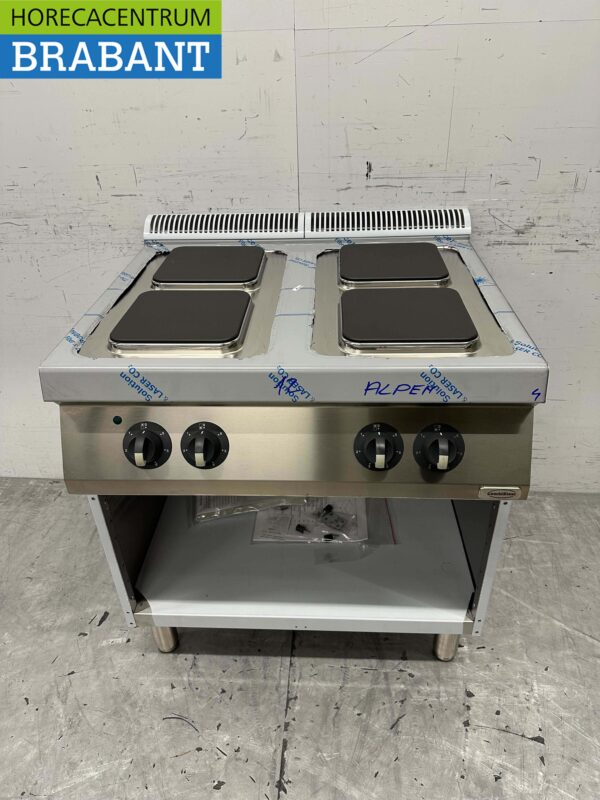 RVS Electrolux 4 pits elektrisch fornuis 80 cm 400V Horeca