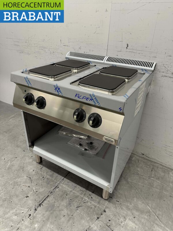 RVS Electrolux 4 pits elektrisch fornuis 80 cm 400V Horeca - Afbeelding 2