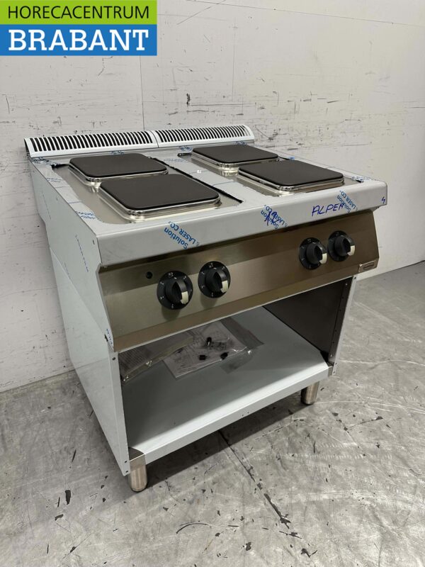RVS Electrolux 4 pits elektrisch fornuis 80 cm 400V Horeca - Afbeelding 3