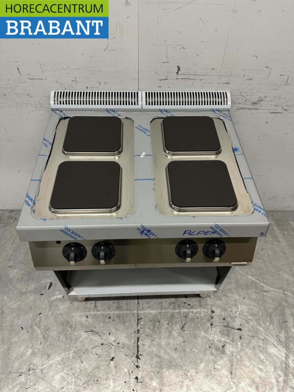 RVS Electrolux 4 pits elektrisch fornuis 80 cm 400V Horeca - Afbeelding 4
