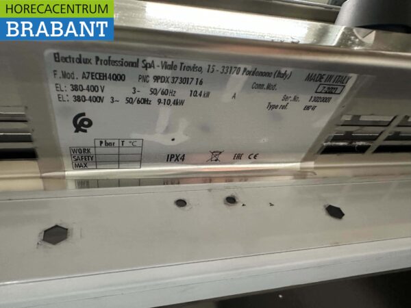 RVS Electrolux 4 pits elektrisch fornuis 80 cm 400V Horeca - Afbeelding 5