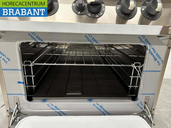 RVS Electrolux 4 pits Fornuis gasfornuis met gas oven 80 cm Horeca - Afbeelding 5