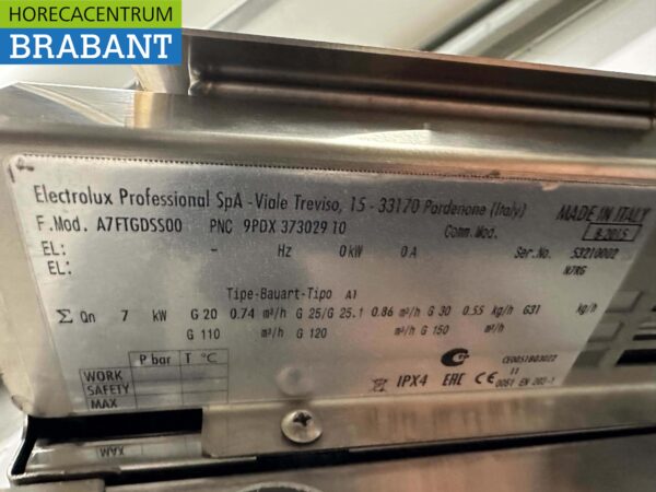 RVS Electrolux bakplaat grillplaat Glad 40 cm GAS Horeca - Afbeelding 6