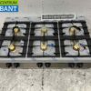 RVS Electrolux 6 pits Opzet fornuis gasfornuis 120 cm Horeca - Afbeelding 2