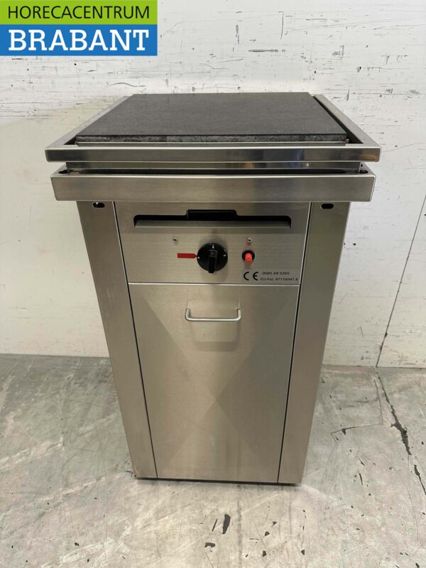RVS Ivas Steengrill 47,5 x 47,5 cm Propaan Horeca
