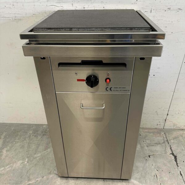 RVS Ivas Steengrill 47,5 x 47,5 cm Propaan Horeca