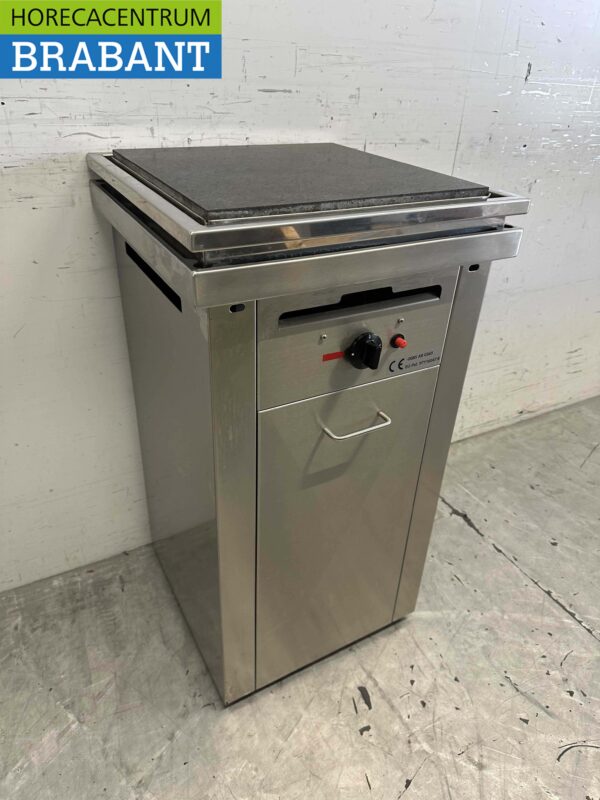 RVS Ivas Steengrill 47,5 x 47,5 cm Propaan Horeca - Afbeelding 3