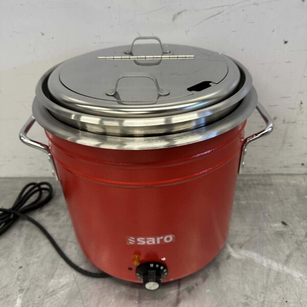 RVS Saro Retro Soepketel Soepterrine 11 liter 230V Horeca