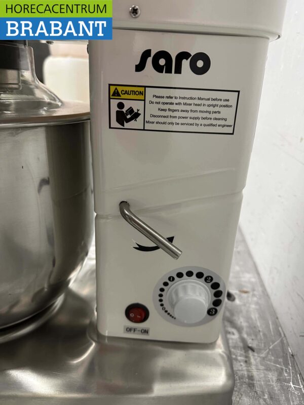 Saro Keukenmachine Planeetmenger Menger RVS kuip 7 liter 230V Horeca - Afbeelding 7