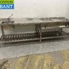 RVS Baklijn Spoelbak, elektrische bakplaat en dubbel fornuis 312 cm 400V Horeca