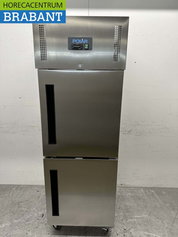RVS Polar Vrieskast Vriezer 2 deuren 600 liter Horeca