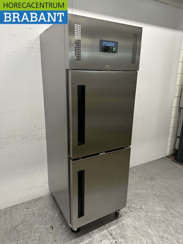 RVS Polar Vrieskast Vriezer 2 deuren 600 liter Horeca - Afbeelding 2