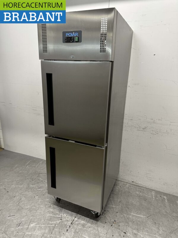 RVS Polar Vrieskast Vriezer 2 deuren 600 liter Horeca - Afbeelding 3