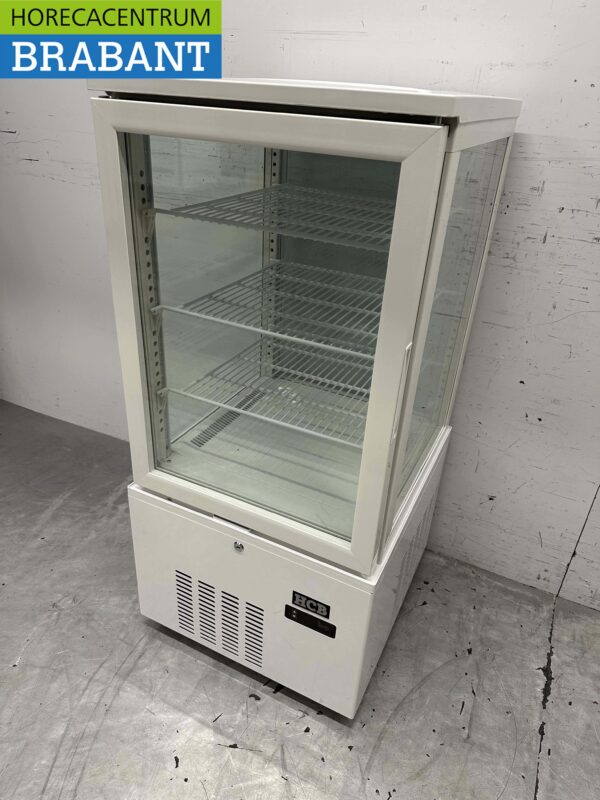 Koelvitrine Gebaksvitrine Wit 130 liter 230V Horeca - Afbeelding 2