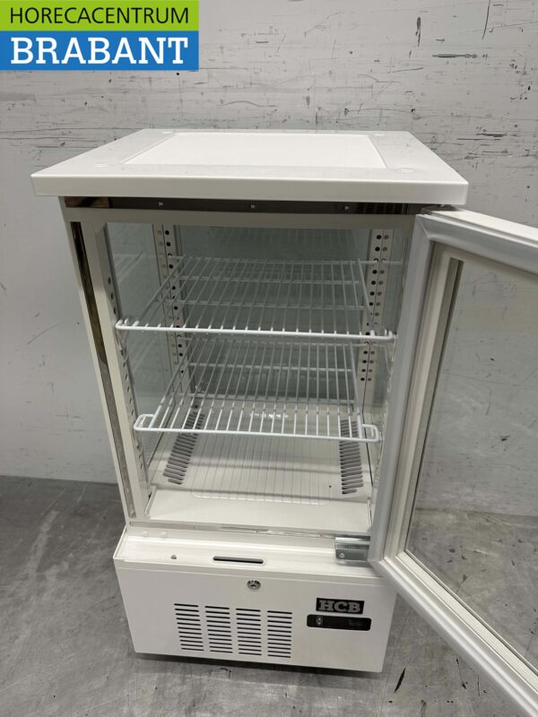 Koelvitrine Gebaksvitrine Wit 56 liter 230V Horeca - Afbeelding 4