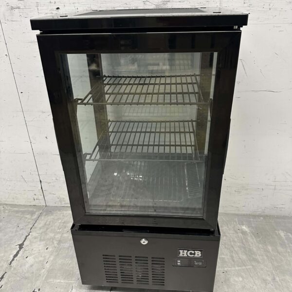 HCB Koelvitrine Gebaksvitrine Zwart 56 liter 230V Horeca