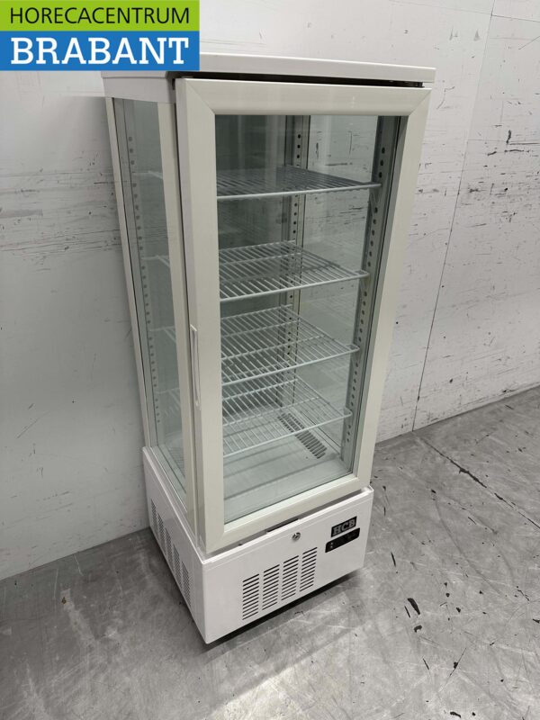 HCB Koelvitrine Gebaksvitrine Wit 92 liter 230V Horeca - Afbeelding 2