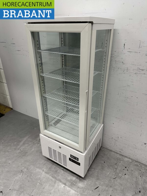 HCB Koelvitrine Gebaksvitrine Wit 92 liter 230V Horeca - Afbeelding 3