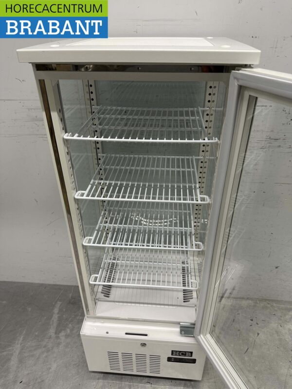 HCB Koelvitrine Gebaksvitrine Wit 92 liter 230V Horeca - Afbeelding 4