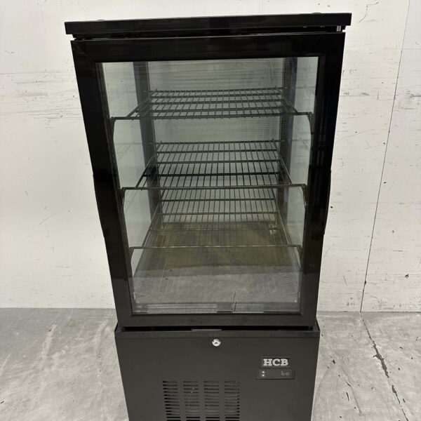 HCB Koelvitrine Gebaksvitrine Zwart 130 liter 230V Horeca