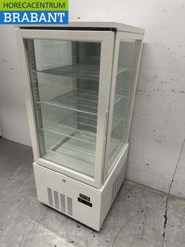 HCB Koelvitrine Gebaksvitrine Wit 158 liter 230V Horeca - Afbeelding 2