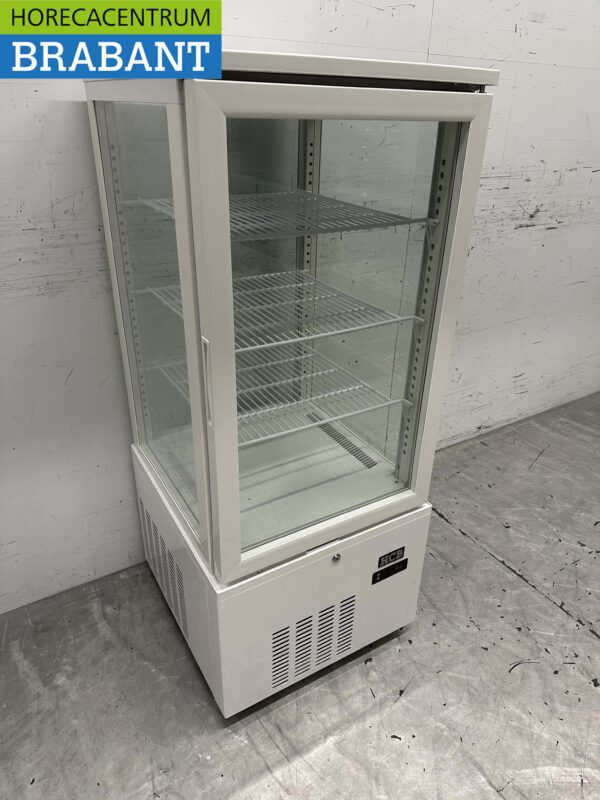 HCB Koelvitrine Gebaksvitrine Wit 158 liter 230V Horeca - Afbeelding 3