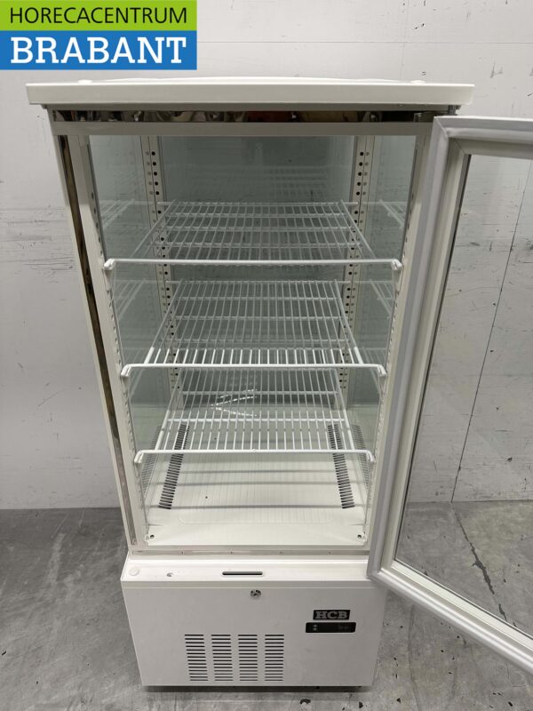 HCB Koelvitrine Gebaksvitrine Wit 158 liter 230V Horeca - Afbeelding 4