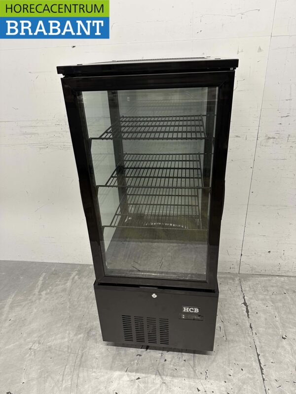 HCB Koelvitrine Gebaksvitrine Zwart 158 liter 230V Horeca