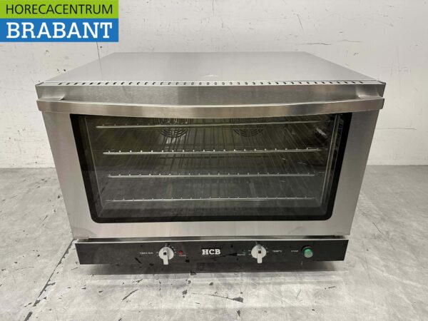 RVS Heteluchtoven Convectie Oven Afbakoven Vochtinjectie / Stomen 60/40 cm 110 liter 400V Horeca
