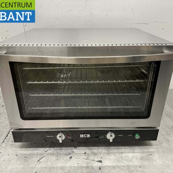 RVS Heteluchtoven Convectie Oven Afbakoven Vochtinjectie / Stomen 60/40 cm 110 liter 400V Horeca