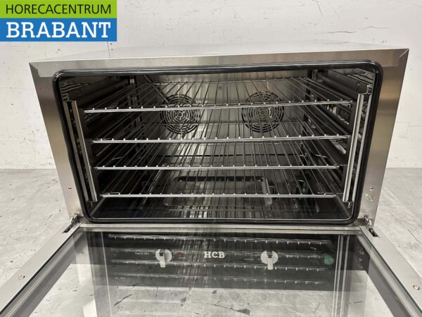 RVS Heteluchtoven Convectie Oven Afbakoven Vochtinjectie / Stomen 60/40 cm 110 liter 400V Horeca - Afbeelding 6