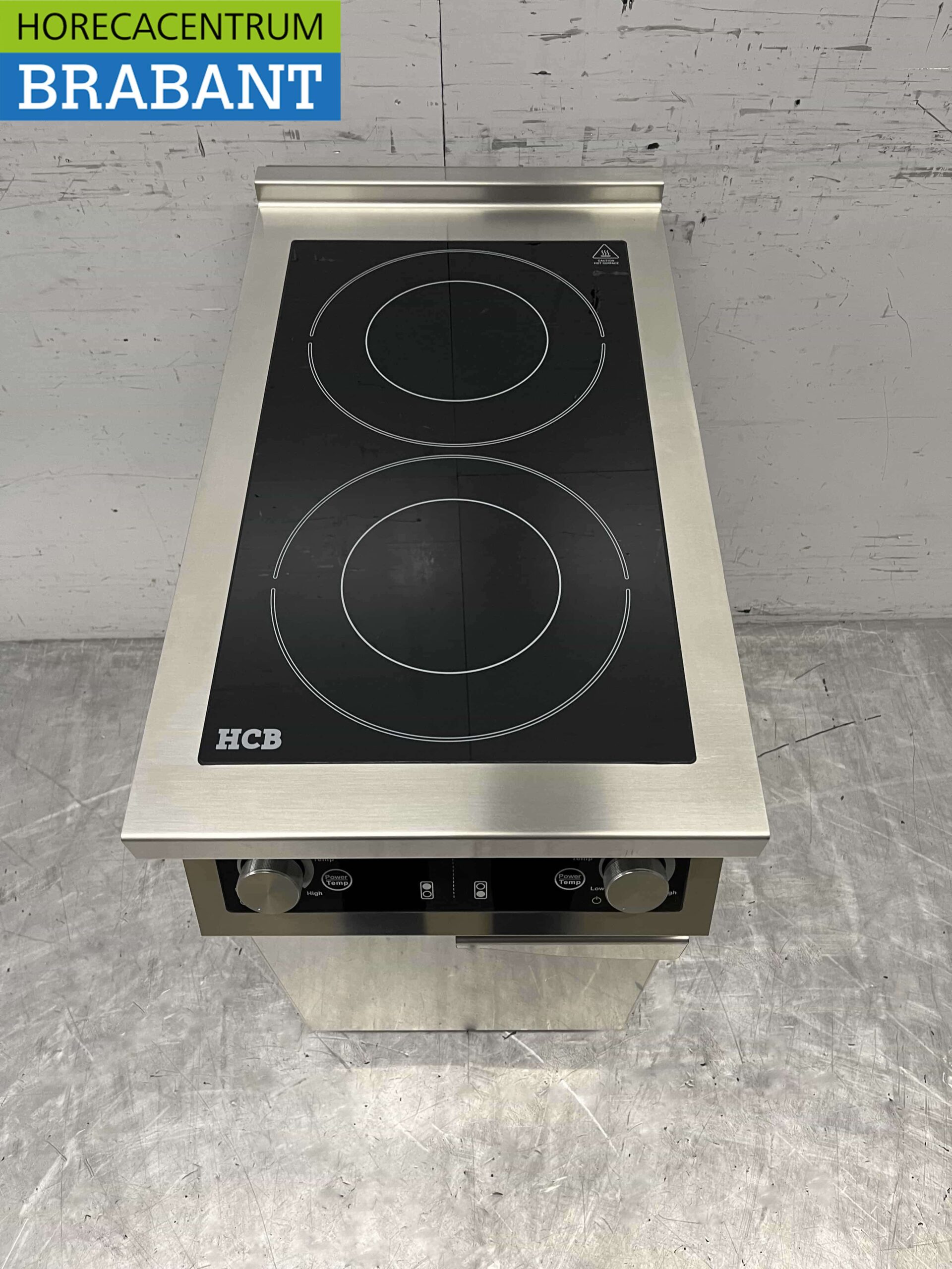 RVS Inductie fornuis kookplaat 2 pitten 8,5 kW 400V 40 cm Horeca - Afbeelding 4