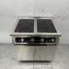 RVS Inductie fornuis kookplaat 4 pitten 17 kW 400V 80 cm Horeca