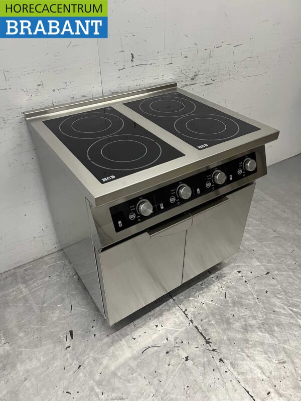 RVS Inductie fornuis kookplaat 4 pitten 17 kW 400V 80 cm Horeca - Afbeelding 3