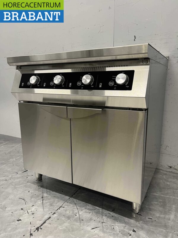 RVS Inductie fornuis kookplaat 4 pitten 17 kW 400V 80 cm Horeca - Afbeelding 5