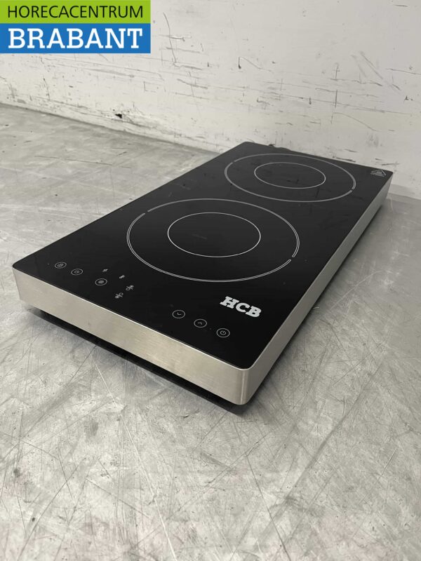 RVS Inductie fornuis kookplaat 2 pitten 3,5 kW 230V Horeca - Afbeelding 2