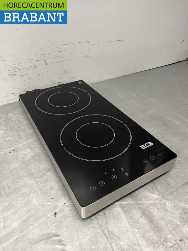 RVS Inductie fornuis kookplaat 2 pitten 3,5 kW 230V Horeca - Afbeelding 3