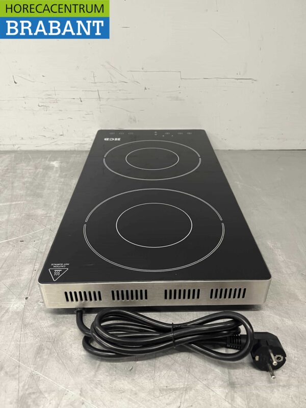 RVS Inductie fornuis kookplaat 2 pitten 3,5 kW 230V Horeca - Afbeelding 5