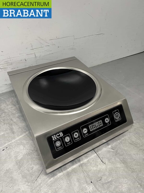 RVS Inductie wok wokbrander wokplaat 3,5 kW 230V Horeca - Afbeelding 3