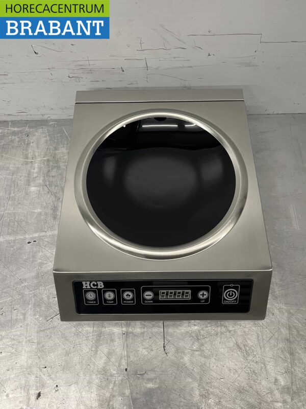 RVS Inductie wok wokbrander wokplaat 3,5 kW 230V Horeca - Afbeelding 4