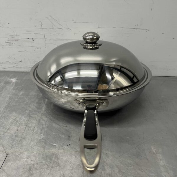 HCB RVS Universele inductie wokpan wok met deksel 36 cm Horeca