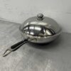 HCB RVS Universele inductie wokpan wok met deksel 36 cm Horeca - Afbeelding 2