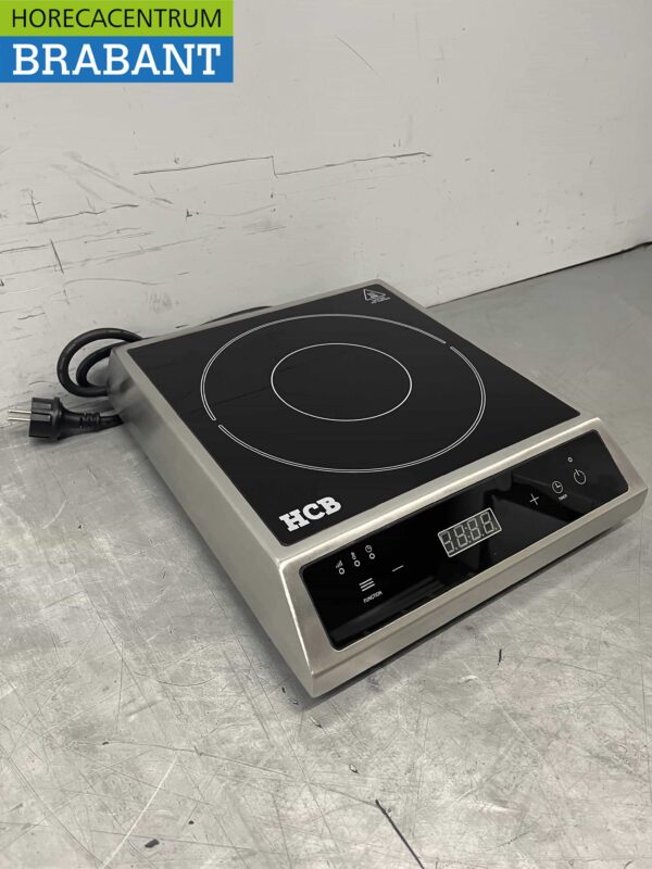 RVS Inductie fornuis kookplaat 2,7 kW 230V Horeca - Afbeelding 2