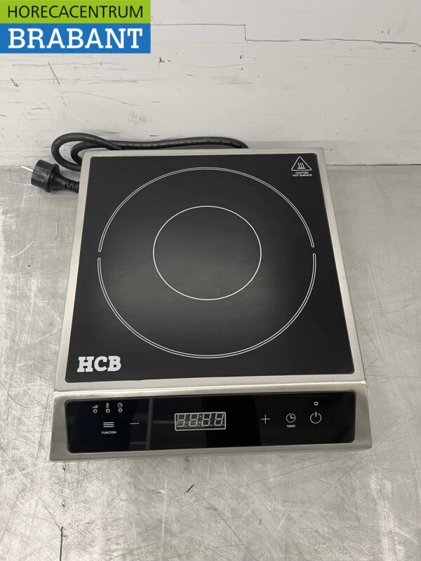 RVS Inductie fornuis kookplaat 2,7 kW 230V Horeca - Afbeelding 4