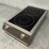 RVS Inductie fornuis dubbele kookplaat 7 kW 400V Horeca - Afbeelding 2