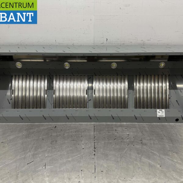 RVS Afzuigkap Dampkap met lamellen filters Premium-line 250 cm Box model Doos model Horeca