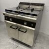 HCB RVS Dubbele Friteuse Frituur 2 x 30 liter 2 x 10 kW 400V Horeca - Afbeelding 2