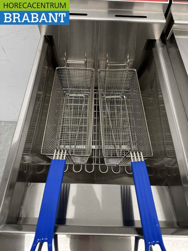 HCB RVS Dubbele Friteuse Frituur 2 x 30 liter 2 x 10 kW 400V Horeca - Afbeelding 6